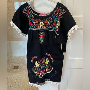 Punkies Place La Punkita Embroidered Mexican Dress